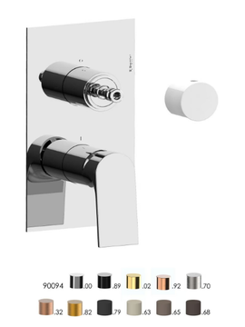 NARCISO S 78523SV2 - Single handle shower mixer with plate by Rubinetterie Frattini - view 3